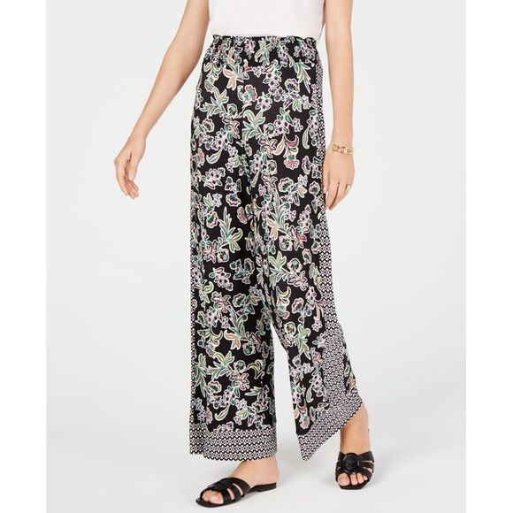 Floral Wide Leg Pants - Picture 1 of 5